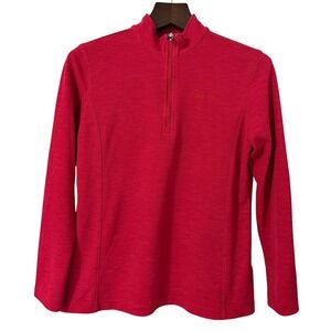 Chick fil A Team Style Red Quarter Zip Pullover Fleece Women's Medium